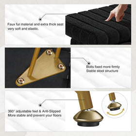 Non-slip 360° foot pads on GREENSTELL stool protect floors.