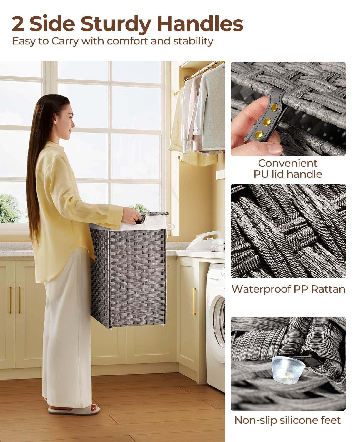 Greenstell divided compartments to keep clothes organized before washing