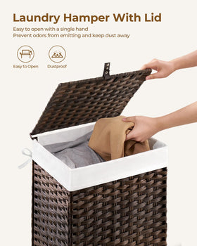 Greenstell handwoven synthetic rattan design adds durable, stylish storage.