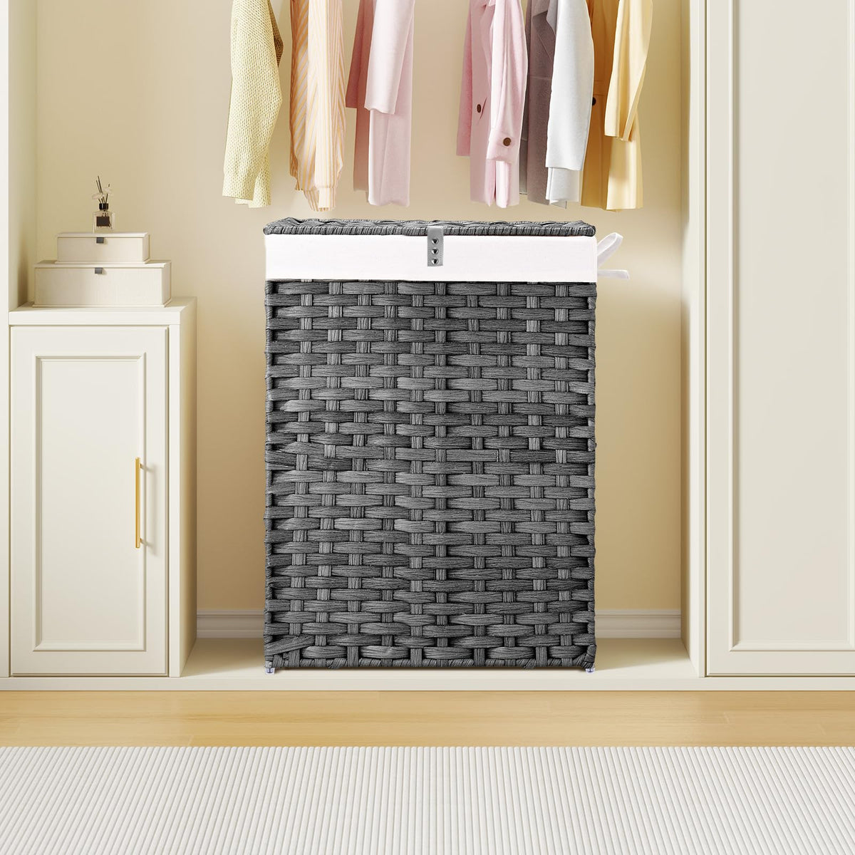 Greenstell hamper detachable liners simplify moving laundry to washer