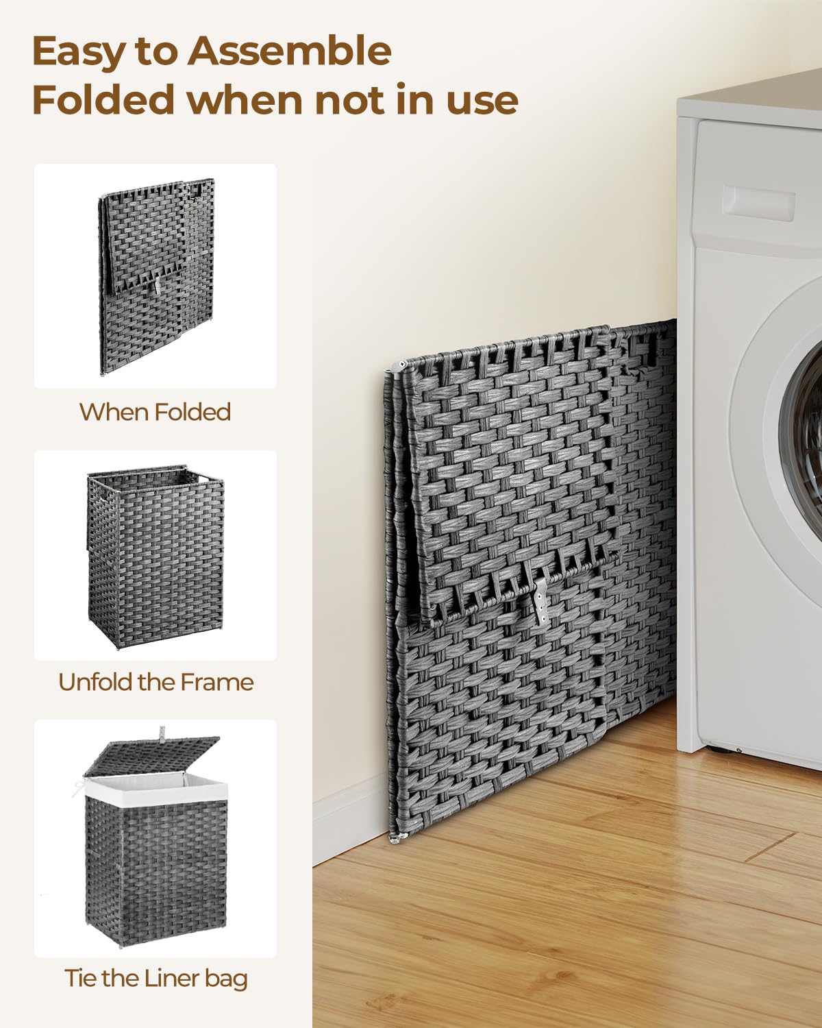 Greenstell hampers available in 60L, 90L, and 125L capacities for varied spaces