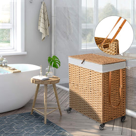 Greenstell laundry hamper lid for quick access and concealed laundry
