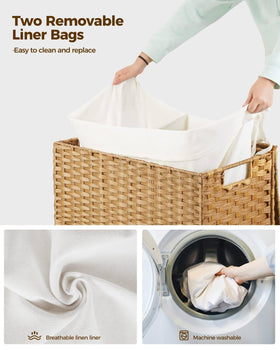 Greenstell laundry hamper woven texture adds natural style to any space