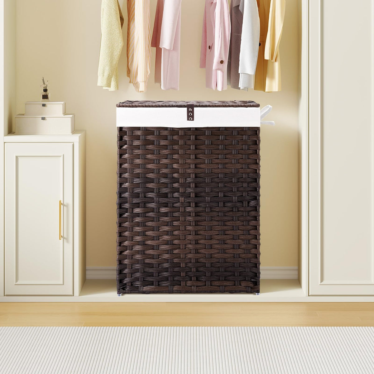 Greenstell removable liner bags simplify transferring garments to the washing machine.