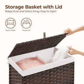 GREENSTELL basket folded flat shows compact storage when not in use.