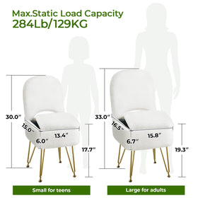 Greenstell vanity stool features a thick 6-inch cushion for comfort.