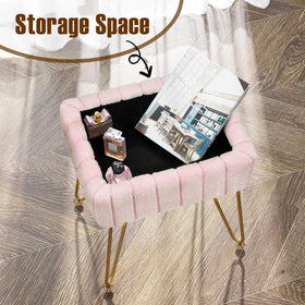 Non-slip feet on Greenstell vanity stool for floor protection