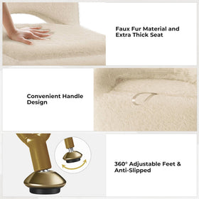 GREENSTELL vanity stool assembly is quick to attach legs and use right away.