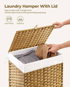 GREENSTELL waterproof foot pads protect floors and stabilize the hamper.