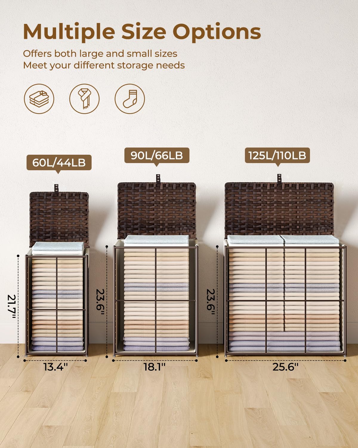 Greenstell wide inner space supports bulky items like towels.