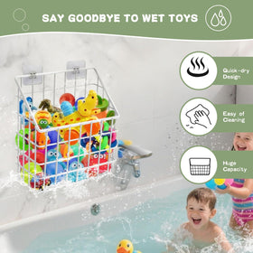 Greentainer anti fall guardrail design keeps small bath items secure.