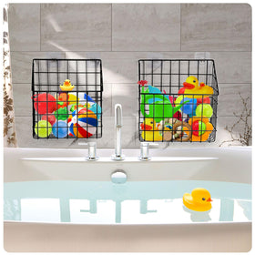 Greentainer keeps bath clutter under control with air circulation.