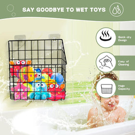 Greentainer open mesh drain design speeds water drying after bath time.
