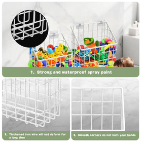 Greentainer open mesh drainage design promotes fast drying after baths.