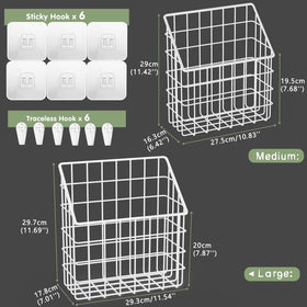 Greentainer rustproof metal wire basket closeup shows durable, humidity-ready bathroom storage.
