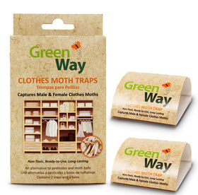 Insects Limited Greenway moth traps ready for closet setup with odor-free protection.