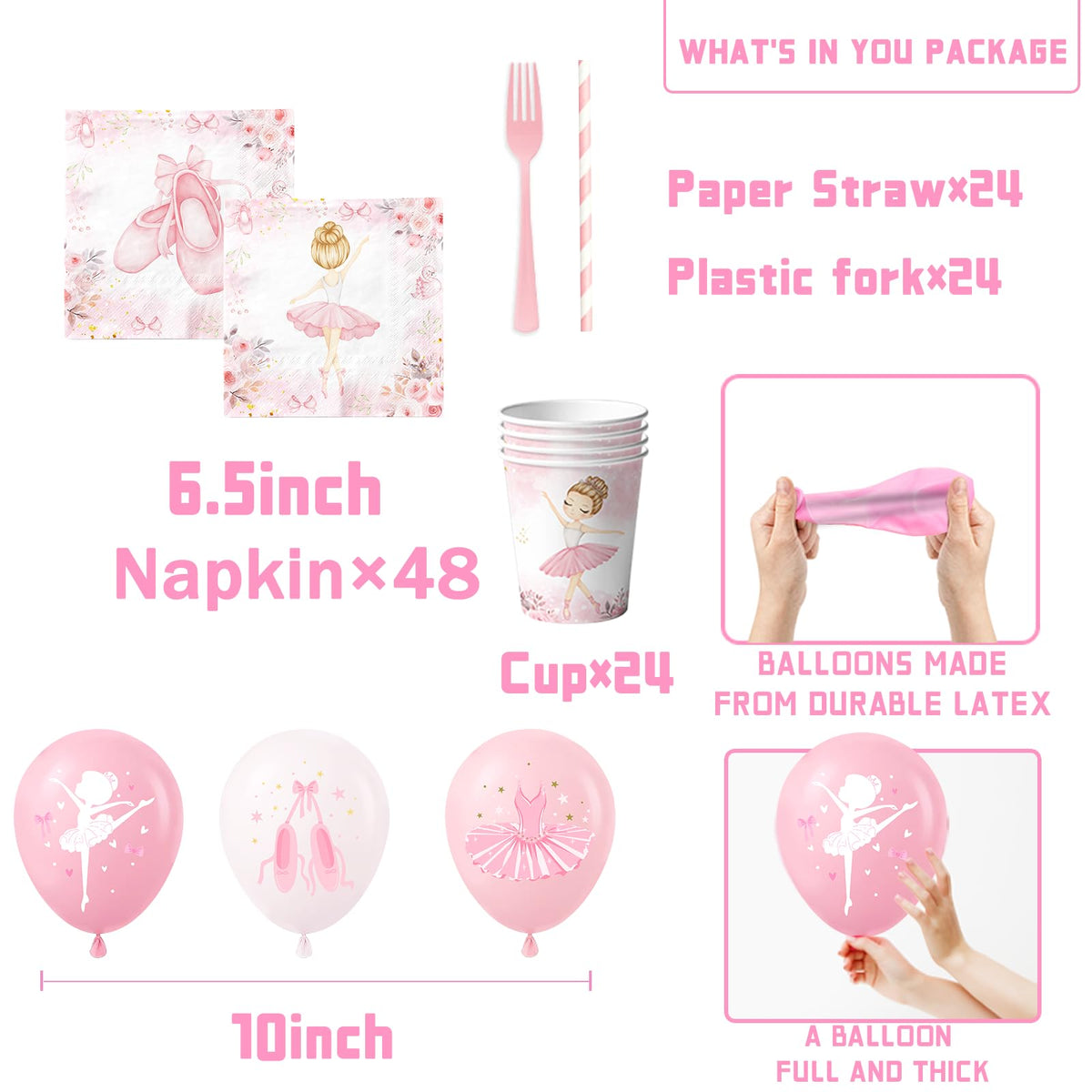 GREHUMOR ballerina cups keep drinks mess-free for guests.