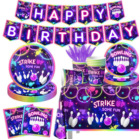 GREHUMOR bowling birthday banner boosts party excitement and photo moments