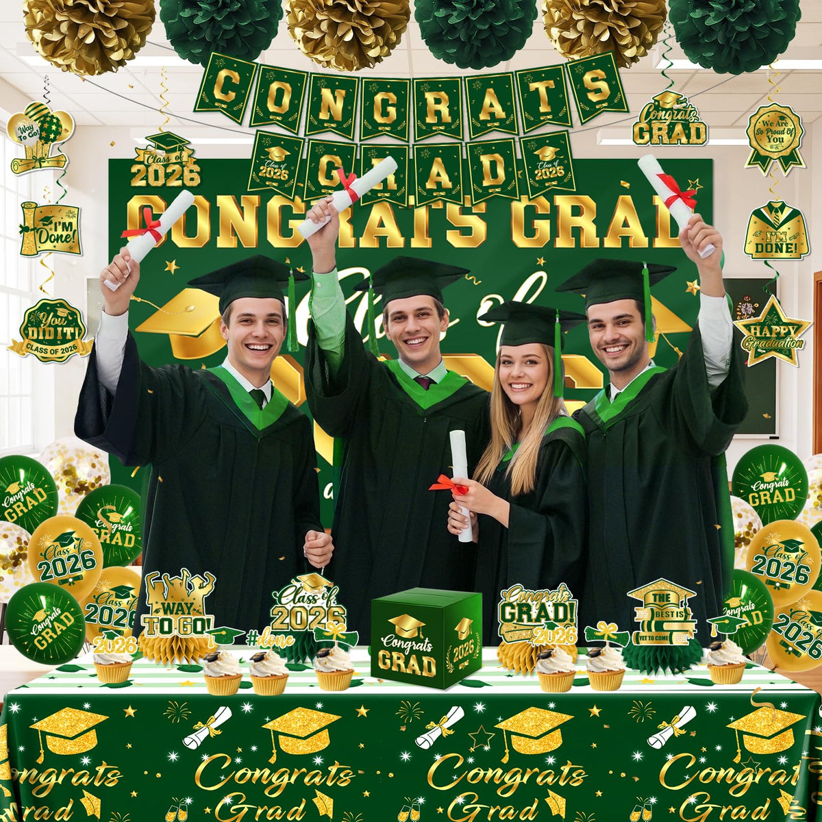 GREHUMOR Class of 2026 backdrop adds bold celebration focus