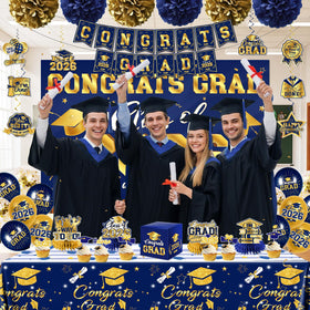 GREHUMOR Class of 2026 banner enhances photos and decor