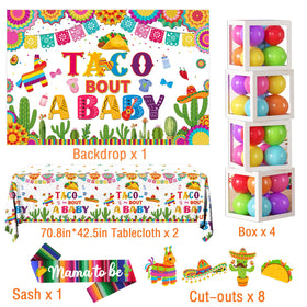 GREHUMOR fiesta balloon boxes add festive height and color