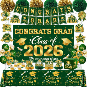 GREHUMOR graduation banner with CONGRATS GRAD, ideal for standout photos