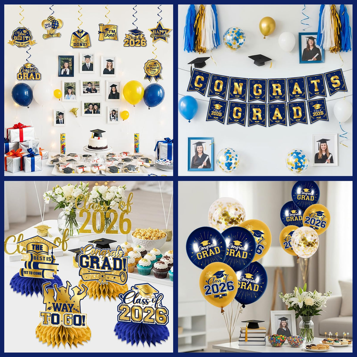 GREHUMOR graduation swirls hanging from ceiling for dynamic decor