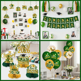 GREHUMOR Green Gold Tablecloth enhances table aesthetics while protecting surfaces