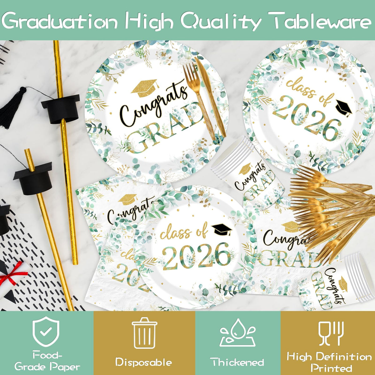 GREHUMOR sage green grad cups 9oz ideal for parties and drinks.