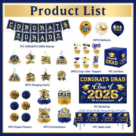 GREHUMOR sky blue and gold tablecloth creates stylish tabletops