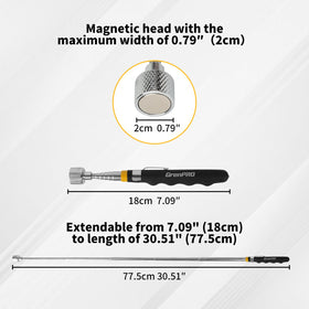 GRENPRO product packaging featuring a magnetic pickup tool