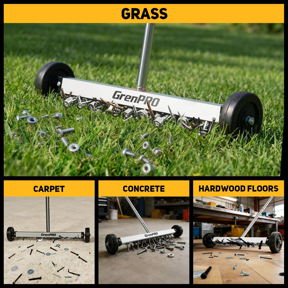 GRENPRO wheels gliding smoothly across concrete floors