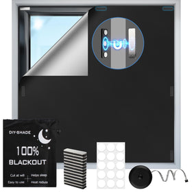 Grestar 118x58 magnetic blackout window cover provides complete darkness for better sleep