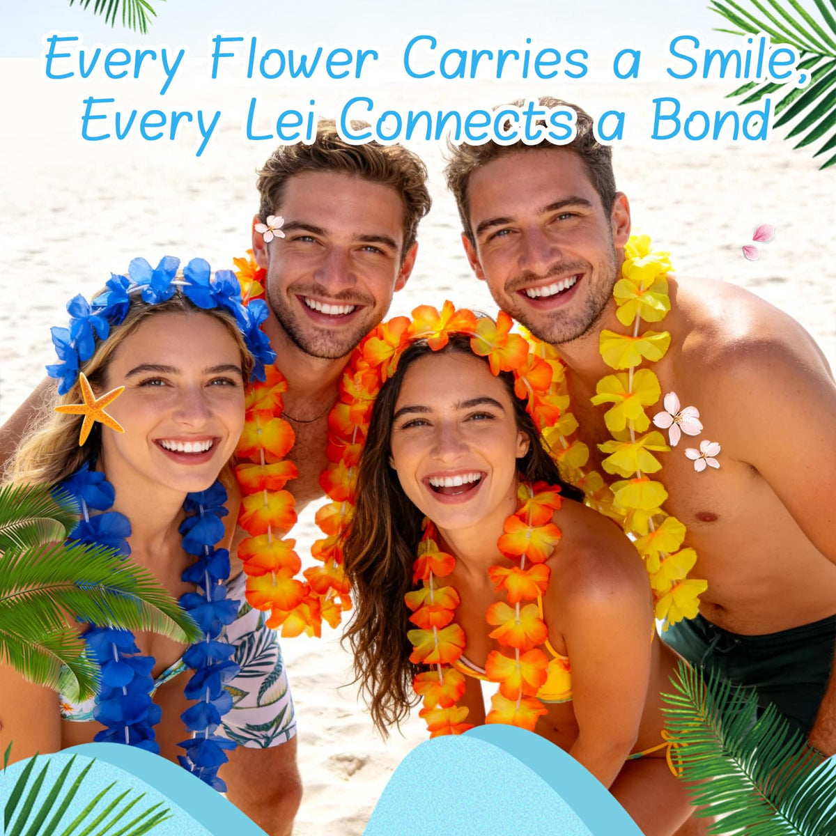 Grestar Hawaiian decor ideas using leis for parties.