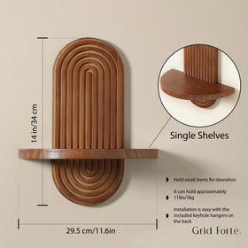 GRID FORTE wall shelves display plants and photos with a clean floating look.