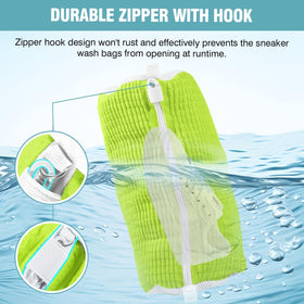 Mesh drying bags with straps for faster, even air circulation