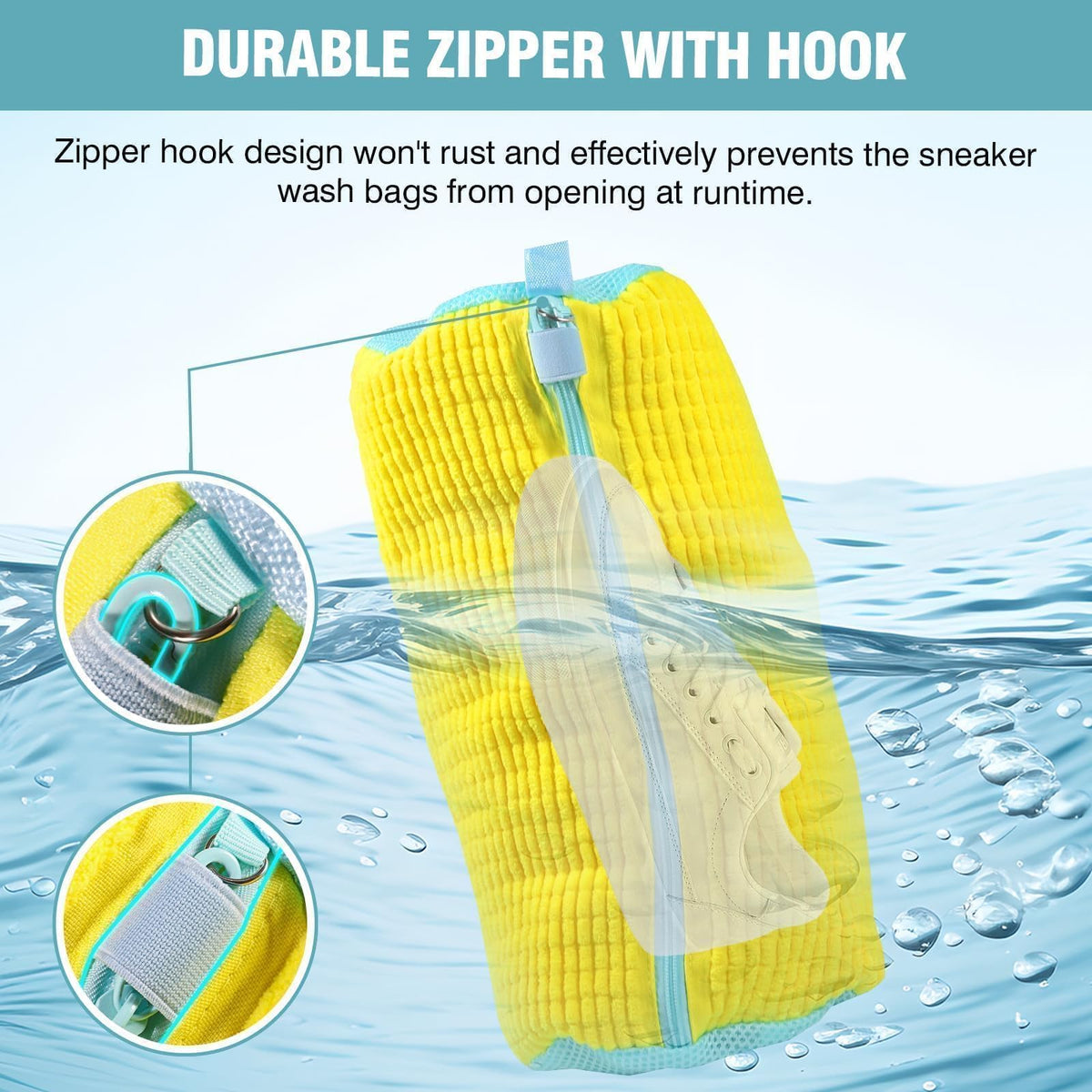 Gripooaven yellow drying bags included for safer tumble drying