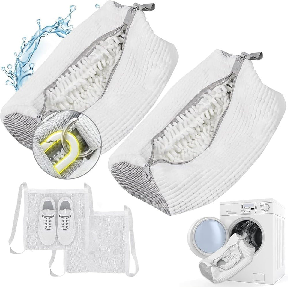 Gripooaven shoe washing bag two-pack front view for sneakers and delicates.