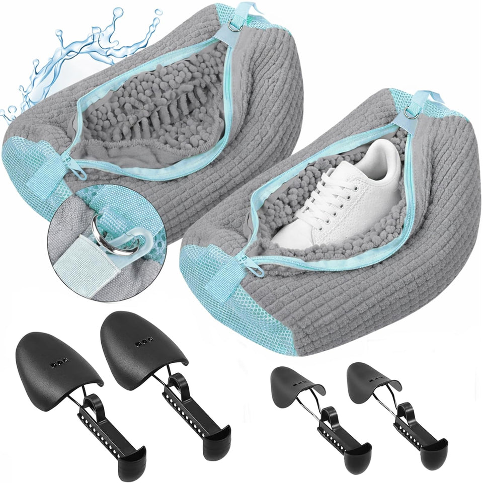 Gripooaven shoe washing bag with sturdy zipper protects drum during washing