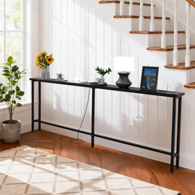GRLEAF narrow long design fits neatly behind a sofa for clutter-free living areas.