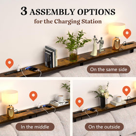 GRLEAF anti-tipping strap on the sofa table for added safety and stability.