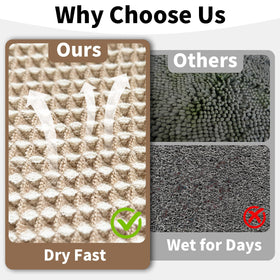 GRLYUH waffle bath mat ideal for boho or farmhouse decor.