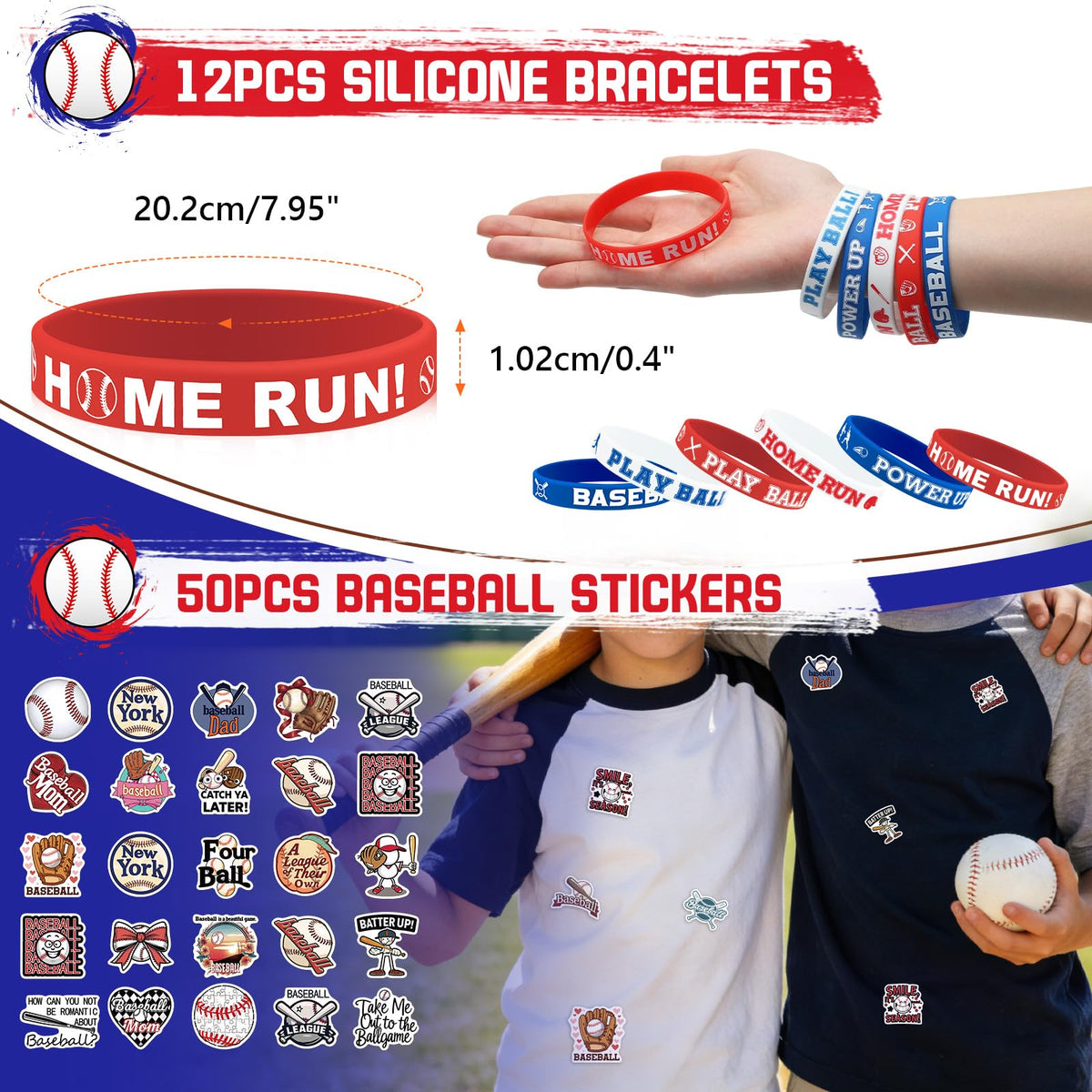 Grneric silicone bracelets in bright colors enhance team spirit at parties.