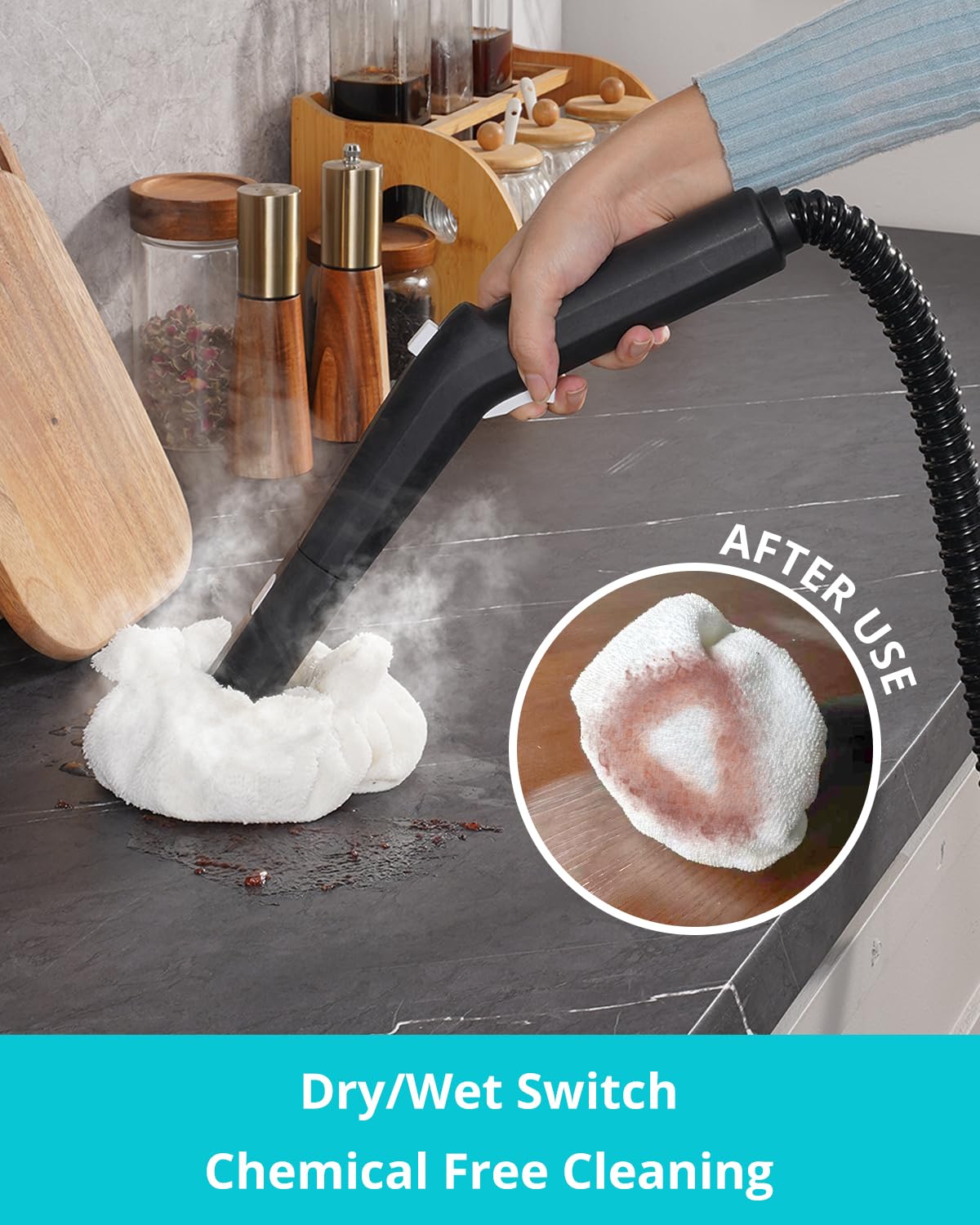 GROBELL 21-accessory kit prepared for multi-surface cleaning tasks