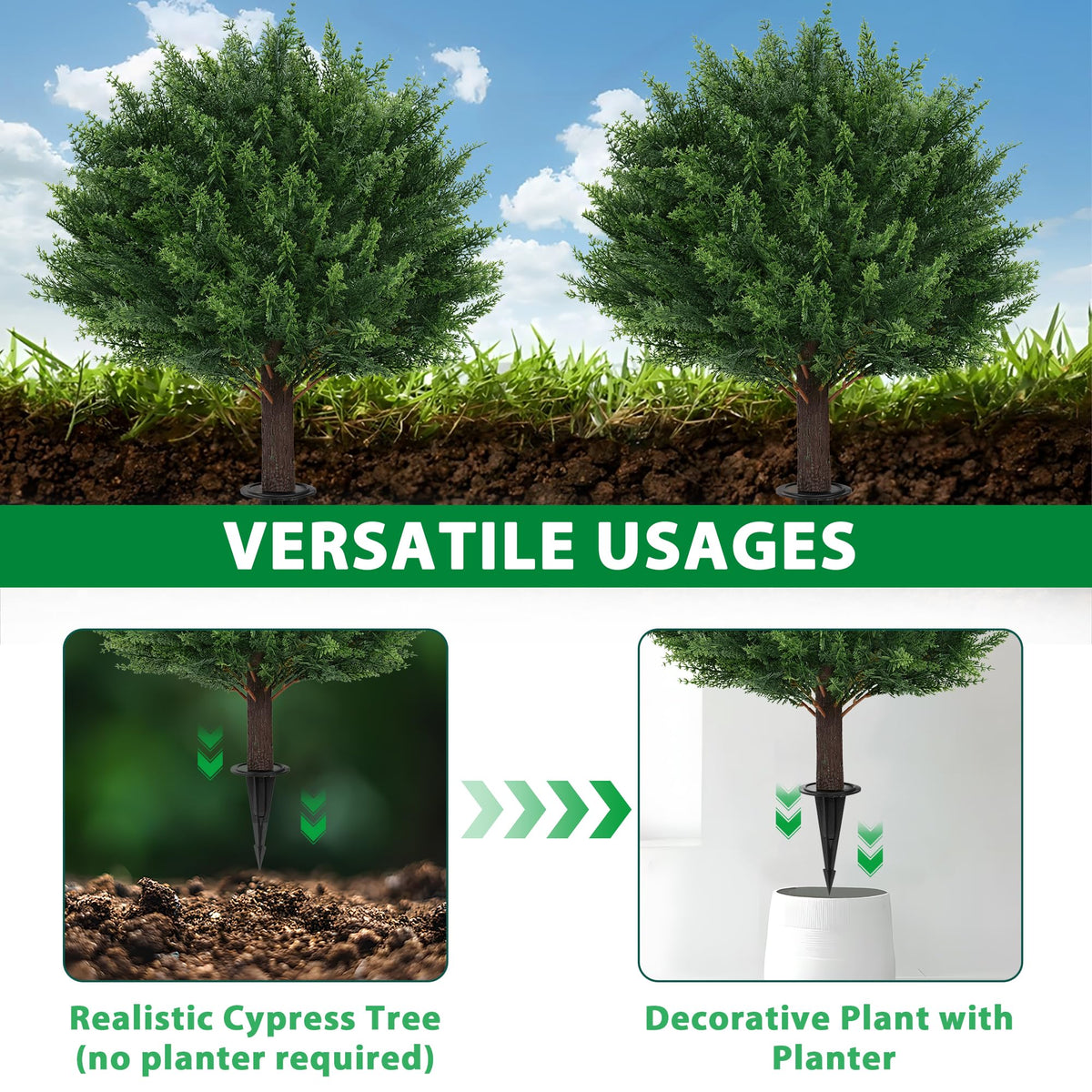 Grooy premium UV-resistant topiary withstands sun and weather without fading