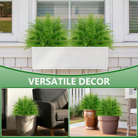 Grooy weather-resistant topiary for patios keeps color season after season.