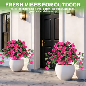 Grooy Bougainvillea Topiary Ball brightens balcony decor with minimal upkeep