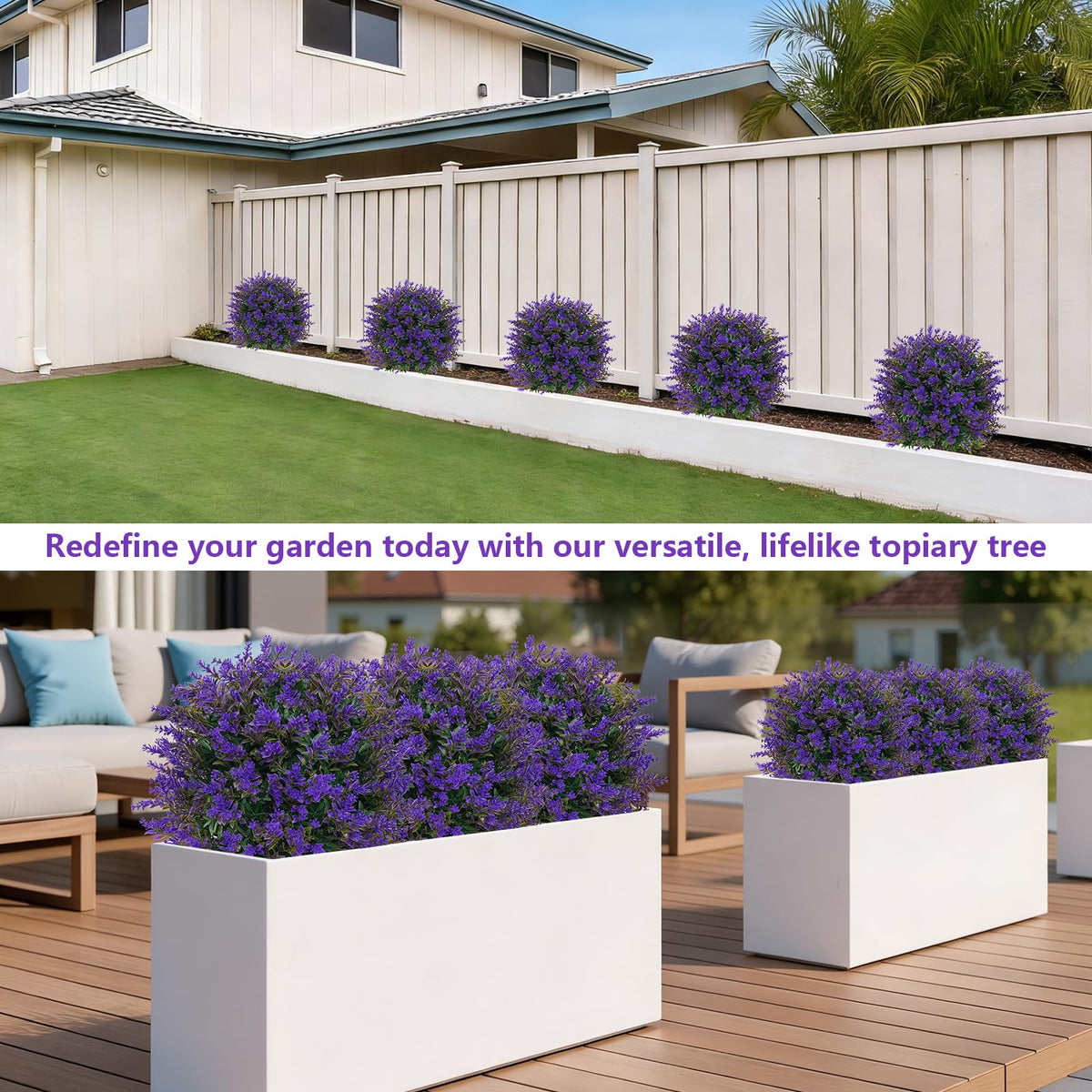 Grooy Lavender Topiary Ball office decor adds natural elegance with minimal effort.