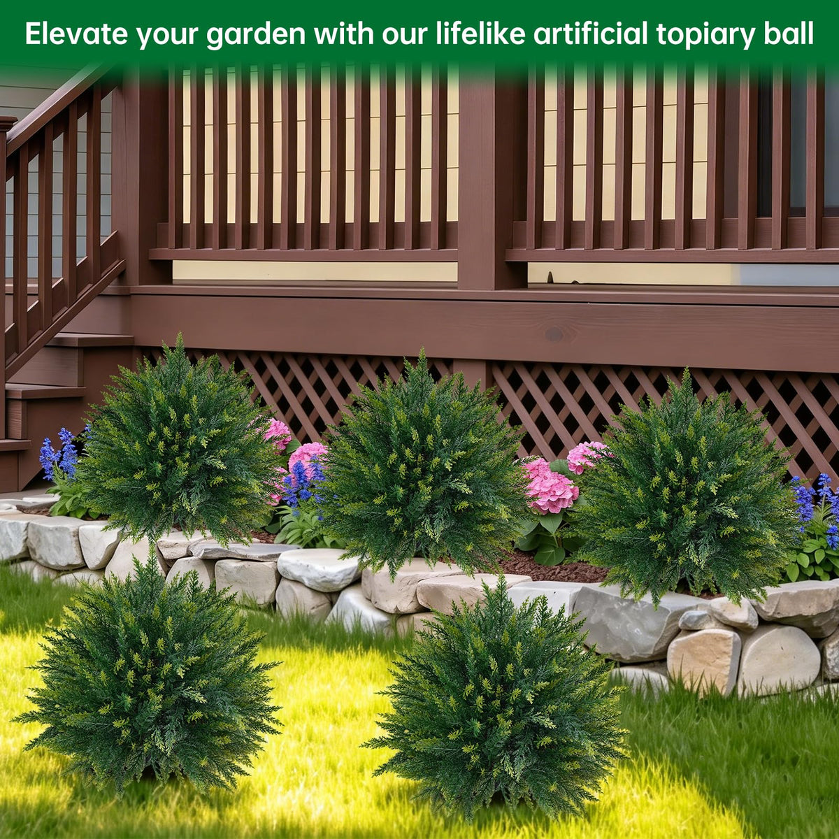 Grooy maintenance-free greenery requiring minimal care and cleaning.