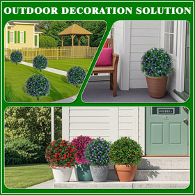 Grooy realistic faux boxwood plants create lush greenery without real maintenance